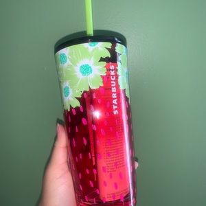 Strawberry glass Starbucks cup